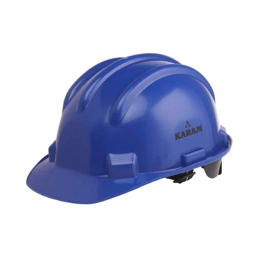 Unvented safety helmet with ratchet adjustment